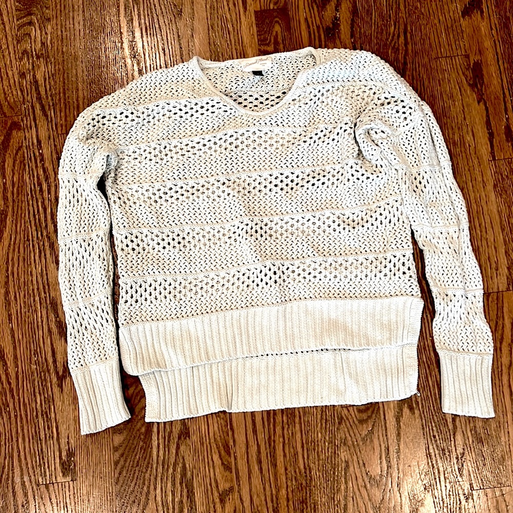 light mint blue crocheted trendy universal thread sweater size medium